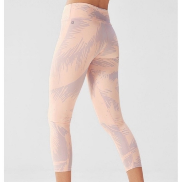 Fabletics Salar Palm Tree printed legging 7/8 Size M - Picture 1 of 5